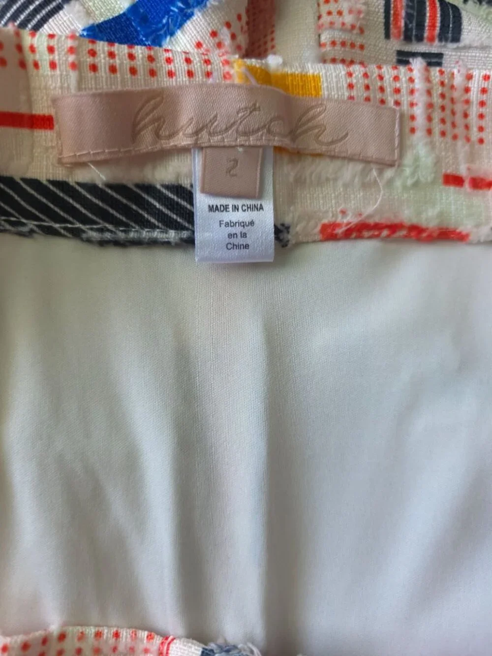 Anthropologie HUTCH Willem A-Line Retro-Inspired Geometric Patchwork Skirt Sz 2 - Picture 6 of 9